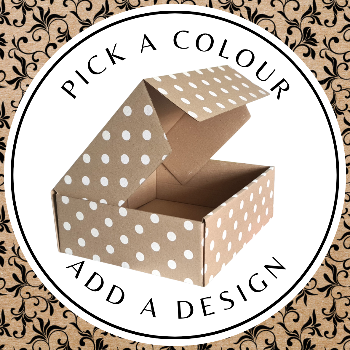 Design Shipper (L) – Brown Kraft 300mm x 260mm x 100mm