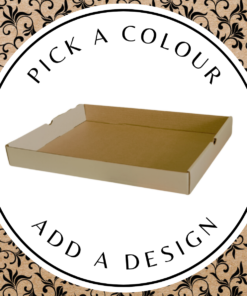 Design Hamper Tray (Shirt) – Brown Kraft 340 x 250 x 40mm