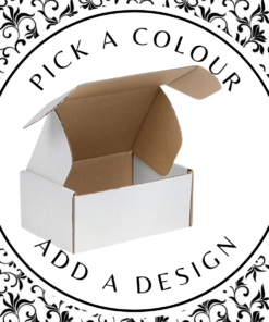Design Shipper Box (Small Rectangle) – White Kraft