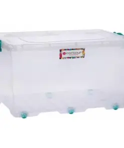50 Litre Storage Box Clear Clip and Lock