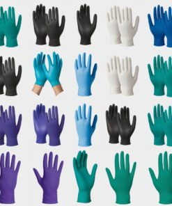 B. Braun Vasco Examination Gloves, Size S, Nitrile, White, Powder-Free, Latex-Free, Non-Sterile, Pack of 100