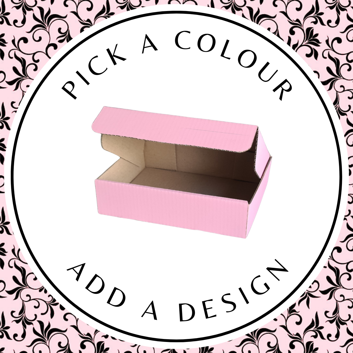 Design Shipper (S) – Pink Kraft 200mm x 160mm x 50mm