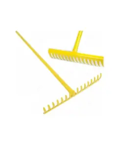 Yellow Steel Rake (16 Tooth Rake)