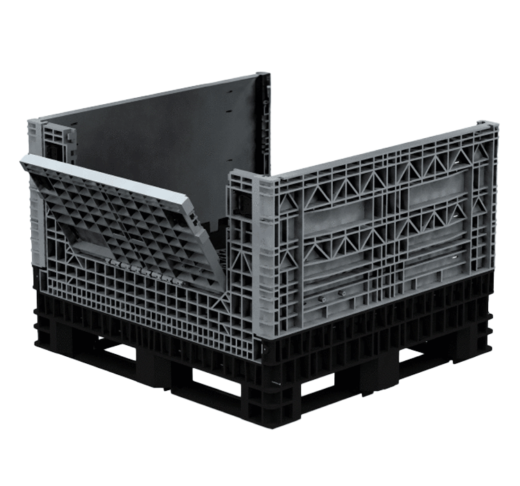 Collapsible Bin 34��� Two Drop Doors ��� 1140 X 1220 X 865H