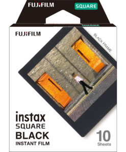 Instax Film Square Pat Black Frame 1 Pack (10 Sheets)