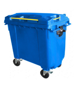 Plastic 660L Mobile Wheelie Bin – Blue