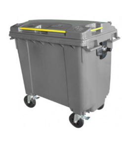 Plastic 660L Mobile Wheelie Bin – Grey