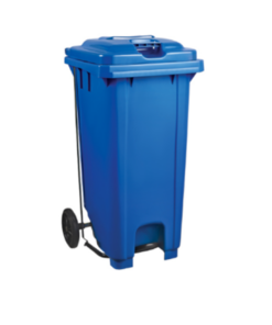 Plastic Pedal Wheelie Bin 120L – Blue