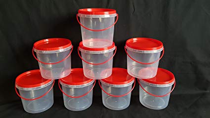 Buckets -white with Lid 5 Lt* - Image 2