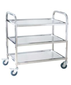 Trolleys Laboratory Stainless/Steel 3 tier (Tea Trolleys)*