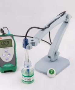 pH 7 + DHS Portable pH meter complete with elec. 201T with ATC