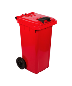 80L Wheelie Bin Virgin – NON SABS – Red