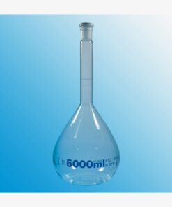 Volumetric Flasks, 5000 ml, NS 34, Grade A.