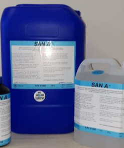 San A- Broad spectrum ready to use alcohol base spray on or wipe on disinfectant. (1L)