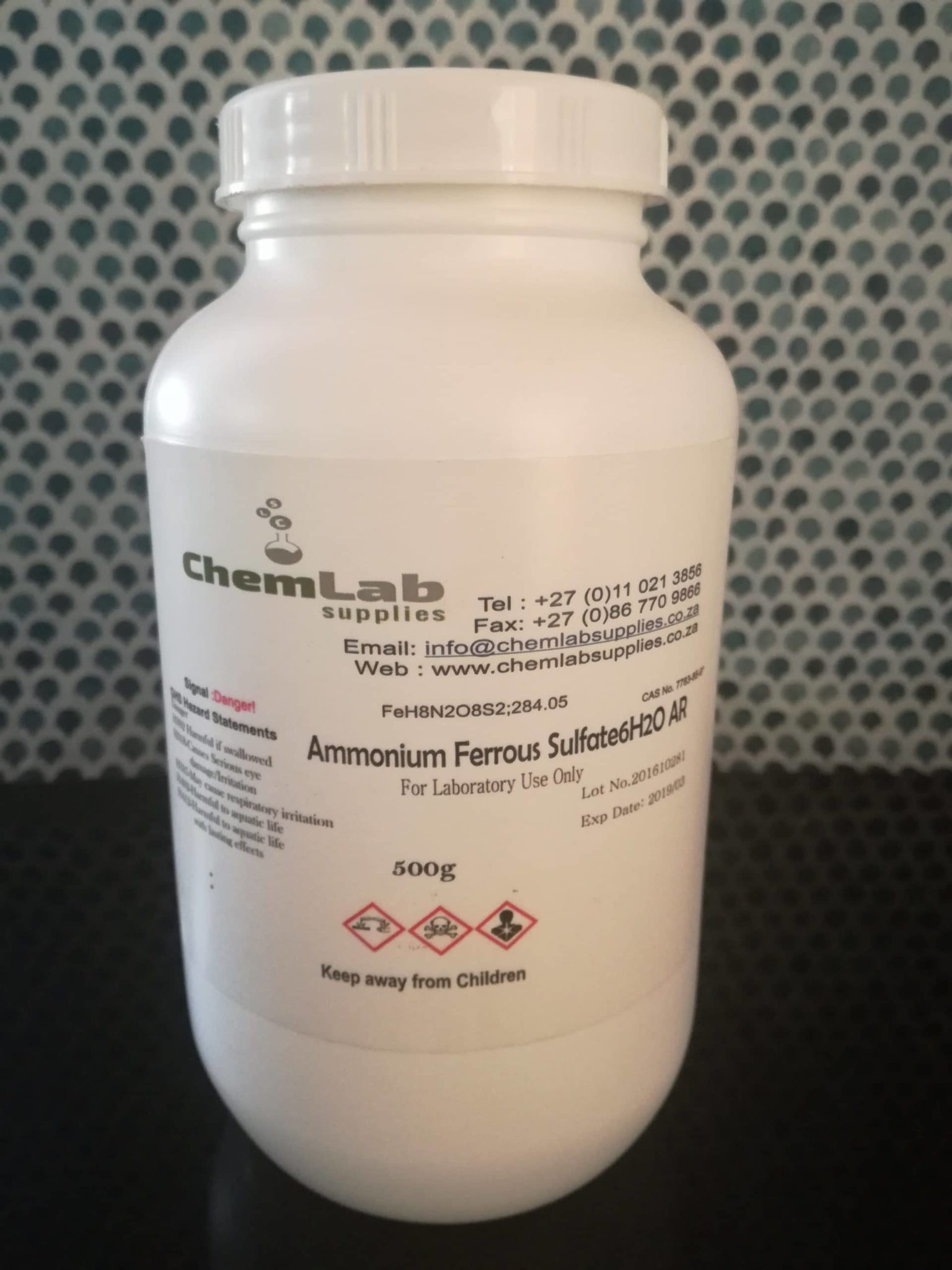 Ammonium Ferrous Sulphate.6H2O(Mohr’s Salt) AR 500g*