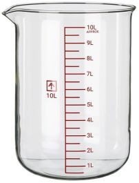 Beaker,Glass Low Form 10 000ml(10Lt)