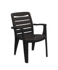 Mia High Back Chair – Black