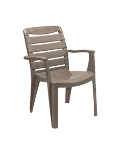 Mia High Back Chair – Cappuccino