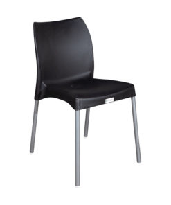 Tia Armless Chair – Black