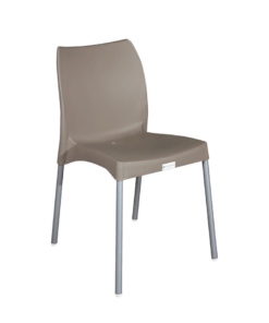 Tia Armless Chair – Cappuccino