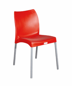 Tia Armless Chair – Red