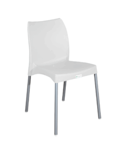 Tia Armless Chair – White