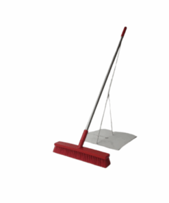 Hygienic Broom 450mm Complete Hard Red