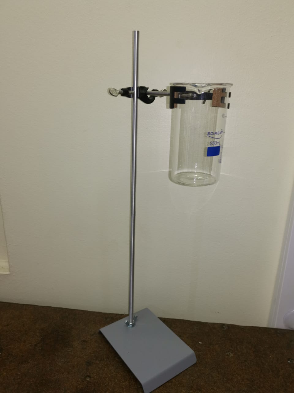 Complete Retort Stand (Base + Rod+4Prong Retort Clamp+Bosshead) Blue/Grey* - Image 2