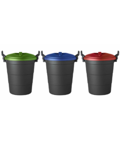 Dust Bin 75L Red Blue and Green