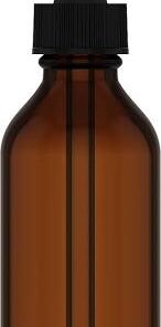 Dropper Bottles, Amber, Black Lids
