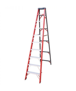 Industrial Duty A-Frame Single Sided Fibreglass Stepladder – 3.6m – 12 Steps