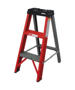 Industrial Duty A-Frame Single Sided Fully Fibreglass Stepladder – 0.9m – 3 Steps