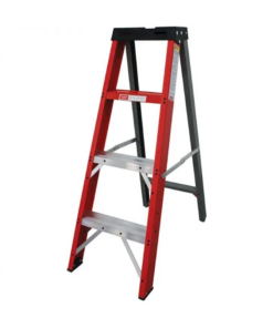 Industrial Duty A-Frame Single Sided Fibreglass Stepladder – 1.2m – 4 Steps