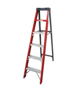 Industrial Duty A-Frame Single Sided Fibreglass Stepladder – 1.8m – 6 Steps