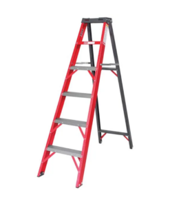 Industrial Duty A-Frame Single Sided Fully Fibreglass Stepladder – 1.8m – 6 Steps