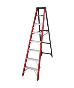 Industrial Duty A-Frame Single Sided Fibreglass Stepladder – 2.4m – 8 Steps