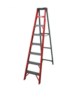 Industrial Duty A-Frame Single Sided Fully Fibreglass S/S Stepladder – 2.4m – 8 Steps