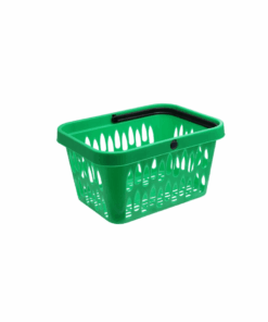 Plastic Shopping Baskets – Virgin – Green