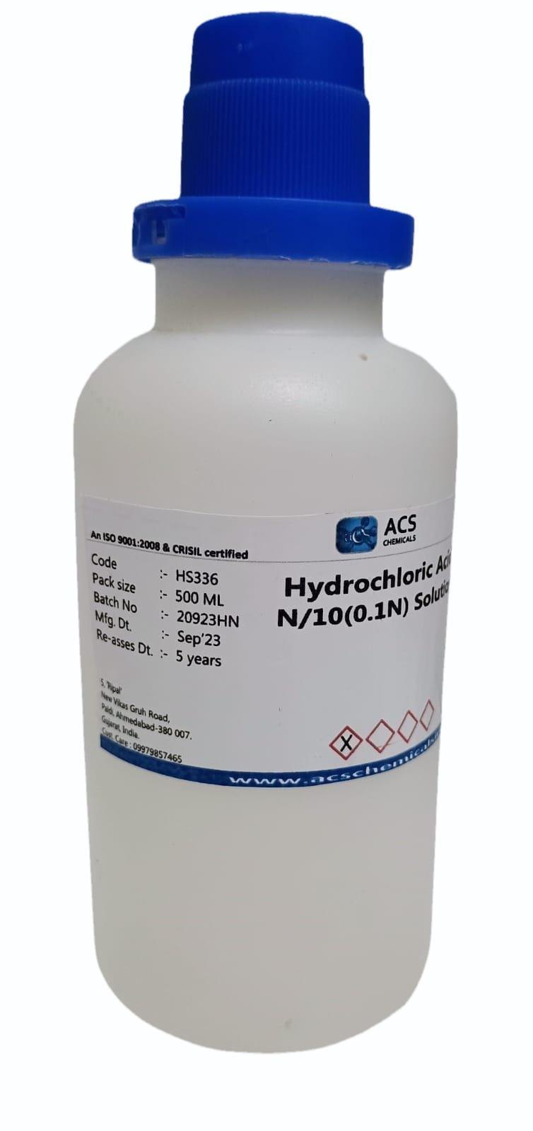 Hydrochloric Acid 0.10N in Ethanol