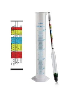 Triple Scale Alcohol-meter +1 Measuring Cylinder