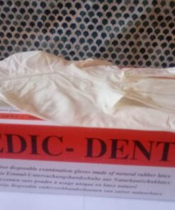 Latex Gloves Powder Free Non Sterile 100/Box Medium