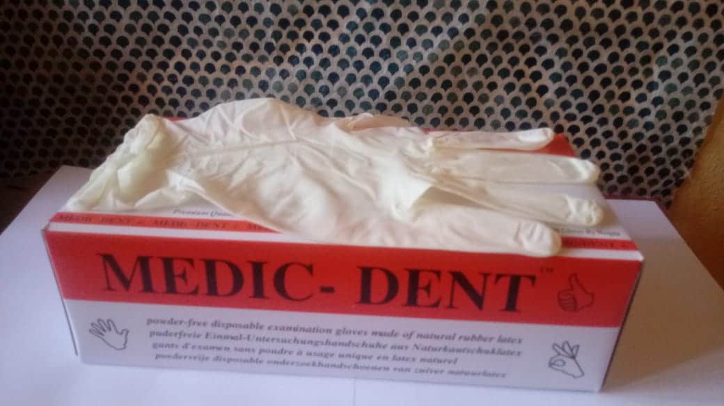 Latex Gloves Powder Free Non Sterile 100/Box Medium