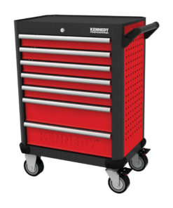 Red-28/ 7 Drawer Professional Roller Cabinet