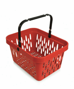 Plastic Shopping Baskets – Virgin – Red