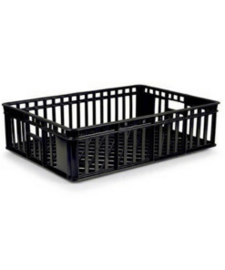 Freezer Stacking Crate – Vented Sides And Base – Recycled Material – Black