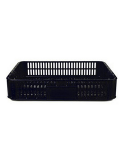 Slim Crate – Vented – Recycled Material – Black