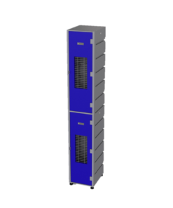 Plastic Locker 2 Tier – Mesh – Flat Top