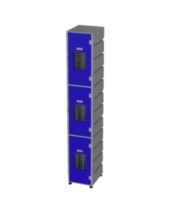 Plastic Locker 3 Tier – Mesh – Flat Top