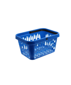 Plastic Shopping Baskets – Blue – Virgin