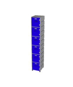 Plastic Locker 6 Tier – Flat Top